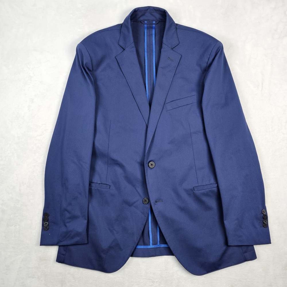 Twillory Performance Blazer Jacket Mens 42R Stretch Lightweight Casual Navy Coat